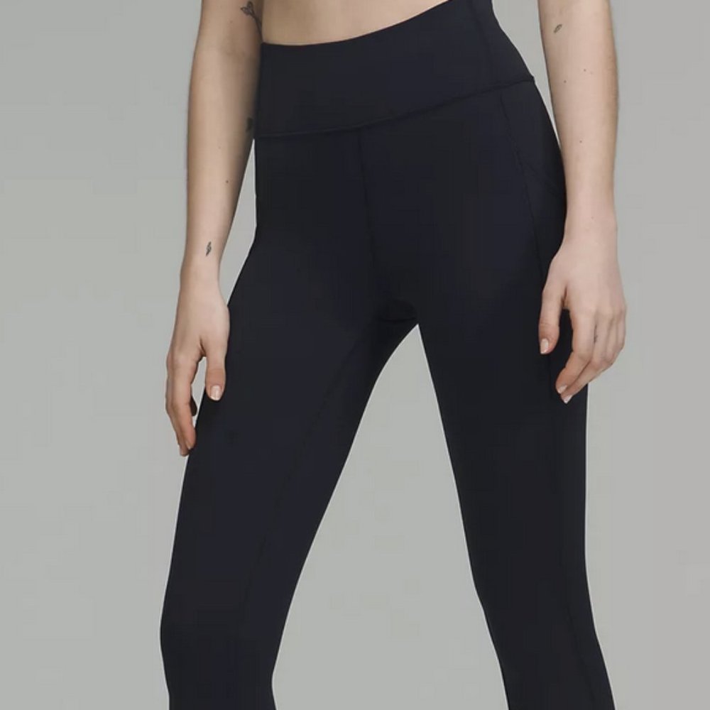 NWT Lululemon Invigorate 23" High Rise Crop, Black